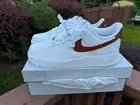 WOMEN Nike Air Force 1 '07 White/rugged Orange Size 12 Women