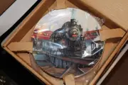 HAMILTON COLLECTOR PLATE 1990 PORTRAIT IN STEAM TED XARAS PAPER& ORGINAL BOX
