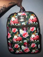 Loungefly Disney Robin Hood Maid Marian Characters Floral Mini Backpack Bag NWT