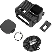 Coyktonty Accessory 5 Set for GoPro Hero 4k Camera (Battery Cover + Black Silicone case + Lens Cover + Hand Strap + Neck Strap Strap)