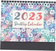 KALLORY English Desk Calendar Monthly Planner for Office Premium Simple Design Table Decoration for Home School Convenient Page Turning Office Supply