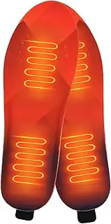 Rechargeable Heated Insoles - 3000mAh Electric Heated Foot Warmer - Women & Men Cuttable Heated Boot Insoles with 3 Heating Levels for Camping