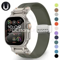 在飛比找蝦皮商城精選優惠-矽膠錶帶 磁吸表带 適用蘋果手錶Apple Watch Ul
