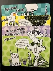 Vintage Hallmark Maxine Placemat Set Of 4 Eat Up Heartburn Say Grace Dines