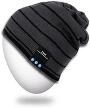 Rotibox Bluetooth Beanie Hat, Winter Outdoor Sport Knit Cap with Wireless Stereo Headphone Headset Earphone Speaker Mic Hands Free Compatible with iPhone Samsung Android Cell Phones
