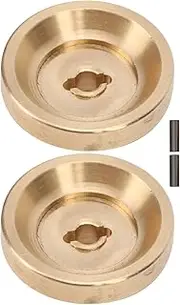 Brass Wheel Hub Counterweight Upgrade Accessories Increase Axle Weight Lower Center of Exquisite Appearance for Axial SCX24 1/24 RC Car