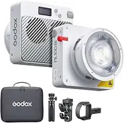 GODOX ML100Bi Kit1 Portable LED Video Light with MT01 Tripod & Storage Bag, Bi-Color 2800-6500K COB, Supports DC/V-Mount Battery/USB-C Power Bank, TLCI97 CRI98 Continuous Light for Videography