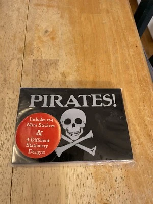 Accoutrements Pirate Skull & Crossbones Notepad with 124 Stickers & Stationery