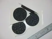 8 FOAM DISC DOT PAD CIRCLE FEET POD 1 in inch DIA 1/8 thick BLACK 25mmx3mm 1"