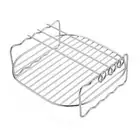 Air Fryer Rack Grill Double Layer Multi-Purpose Accessory with Skewers 6/7/8 in