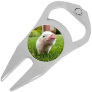 Baby Pig Golf Ball Marker Divot Repair Tool Bottle Opener