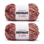 Casa Marsala Yarn - 2 Pack of 226g/8oz - Polyester - 6 Super Bulky - Knitting...