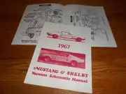 1967 FORD MUSTANG and SHELBY VACUUM SCHEMATIC MANUAL / '67 DIAGRAMS