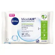 Nivea MicellAIR Biodegradable Cleansing Wipes X 25