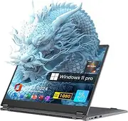 2 in 1 Laptop Computer, 15.6" 16GB DDR4 512GB SSD Touchscreen Notebook, AMD Ryzen R3 3200U(Up to 3.5 GHz), Radeon Vega 3, 1920x1080 FHD Display, Windows 11 Pro, BT5.1, Blacklit Keyboard, Gray