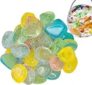 Glow in The Dark Pebbles | Fish Tank Rocks,Glow in The Dark Glowing Decorations Luminous Pebbles for Garden Backyard Pathway Driveway Paving