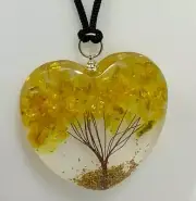 Crystal Wonderland Citrine Tree of Life Pendant Heart