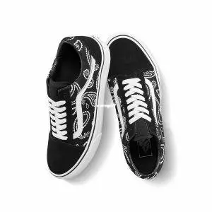 VANS Peace Paisley Old Skool 腰果花 黑白 休閒百搭滑板鞋 VN0A5KRFB0E