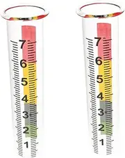 Rain Gauges Outdoor 2pcs Replacement Glass Tube Rain Gauge Precise Scale Cold and Crack Resistant for Garden