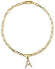 Sabrina Designs 14K 0.08 ct. tw. Diamond Initial Bracelet (A-Z)