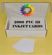2000 Inkjet PVC ID Cards - For Epson & Canon Inkjet Printers Gafetes carnets