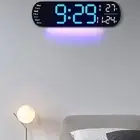 Large 35CM Digital Wall Clock with Remote Control and Brightness Settings
