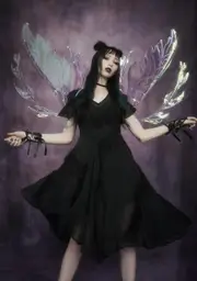 [Widow] Forgotten Castle Chiffon Midi Dress