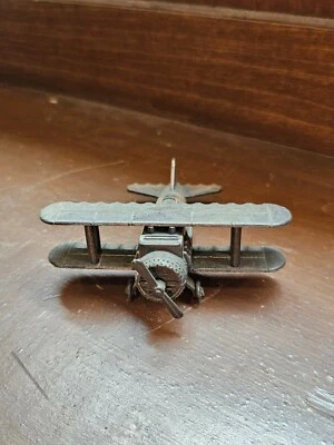 Vintage Metal Airplane Pencil Sharpener! Bi-plane
