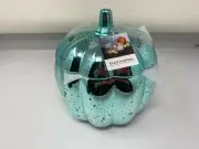 Glass Green Pumpkin 6in Pumpkin Candy Dish CC01B07008