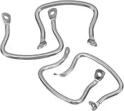 4pcs Detachable Stainless Steel Pot Handles Scald Dual Ear Design Heat Resistant Easy to Install and Replace for Cookware Compatible with Pressure Cookers and Woks