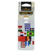 Milleni Travel Luggage Tag Flexible Loop Strap for Travel- Flags