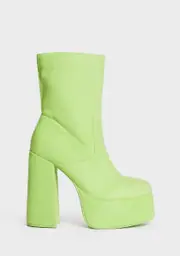 [Koi Footwear] x Teletubbies Green Platform Boots