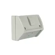Clipsal WSCF227-1-RG - Flush Weatherproof Single Power Point 10A Resistant - Grey