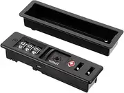 [URCHUZE] TSA Suitcase Lock with 3 Digit Combination Security Lock Zinc Alloy 9.5cm x 2.6cm Black