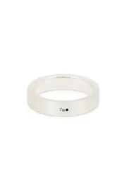 LE Gramme 7g Brushed Sterling Silver Ribbon Ring 58