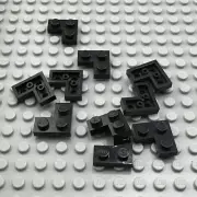 LEGO Plate - Black - 2 x 2 Corner - QTY x10