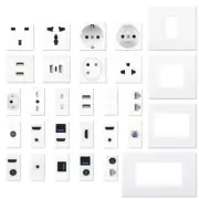 HDMI Sockets USB Data Ports Type-C Module EU Electrical Standard DIY Wall Outlet