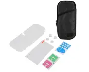 7 in 1 Protection Kit Multifunction Portable Handbag Protective Case for Switch Lite Game Console Noir