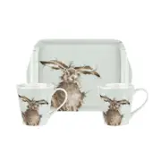 Wrendale Designs by Pimpernel Mug and Tray Set - Hare
