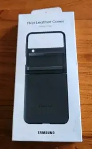 Samsung Flap Leather Cover for Galaxy Z Flip4 Black NEW
