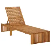 Vidaxl Sun Lounger Solid Acacia Wood wood Loungers