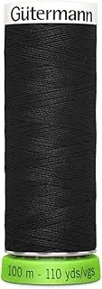 Gutermann Recycled Polyester Thread, 110 yd, Black