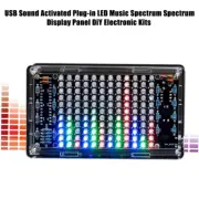 USB Mini Spectrum Display DIY Sound Activated Soldering Project Electronic Kits