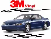 Checker Flag decal Fits: Monte Carlo stripe graphics pace car 3M vinyl
