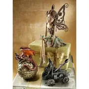 Magical Garden Fairy Angelic Pixie Winged Fantasy Window Ledge Shelf Statue