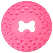 Rogz Gumz Ball Treat Dispensing Interactive Dog Toy Pink Medium