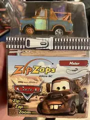 Mater Pixar Cars Disney ZipZaps 600-7091 Micro RC Wireless Remote Controlled New