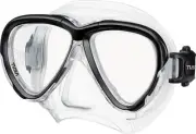 Tusa Intega Mask Scuba Diving, FreeDiving, Snorkeling Black M-2004-BK