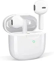 Wireless Earbuds 4 Bluetooth Headphones, IPX5 Waterproof Noise Isolation Earbuds, LED Power Display Cordless in-Ear Earphones with Microphone for All Phone