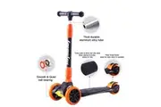 Royalbaby Kids Scooter Toddlers LED Flashing 3 Wheels Foldable Scooters with Adjustable T-Bar Gift for Boys and Girls Ages 3 to 12 Years